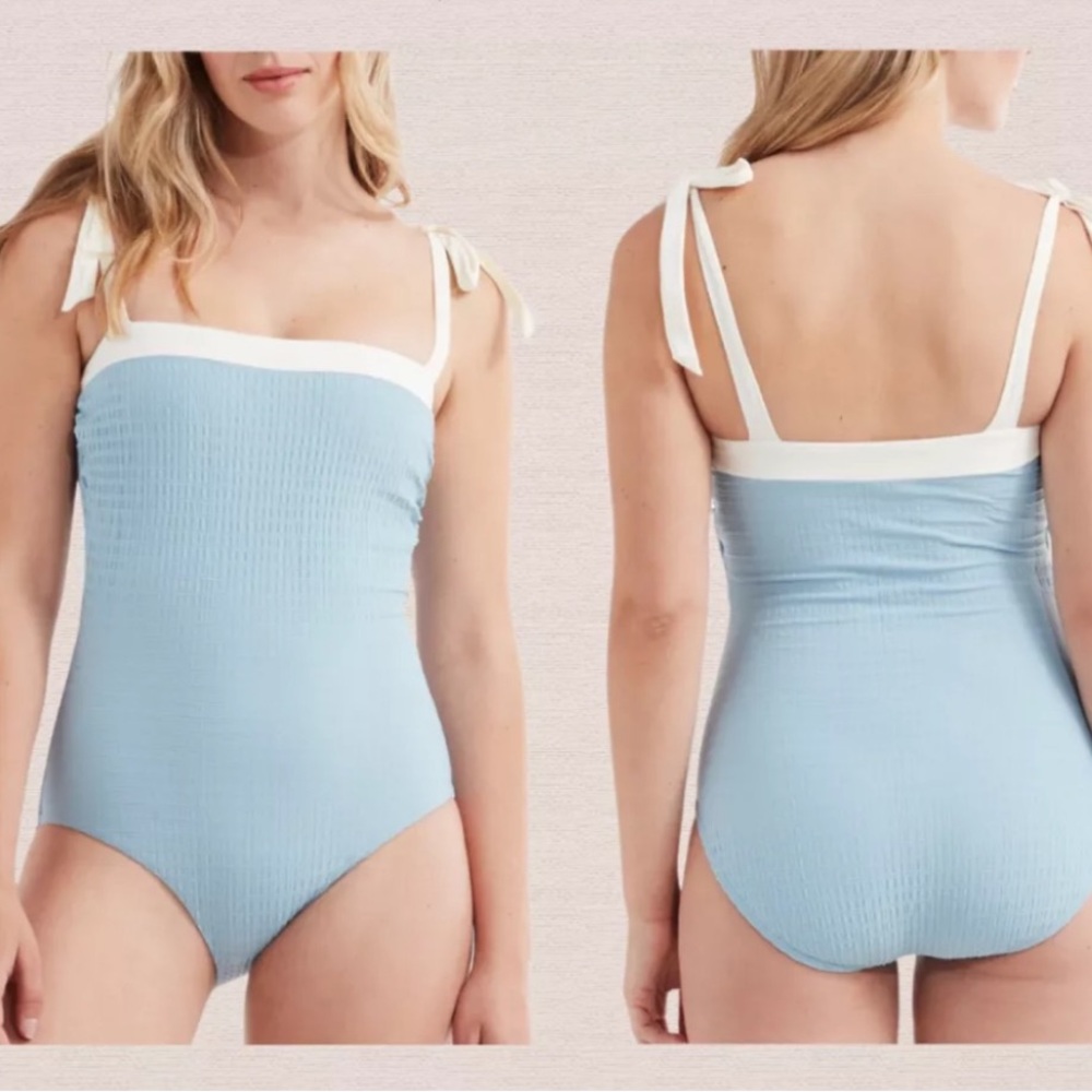 JULA BEROLZHEIMER X Hermoza Becca One Piece Swimsuit in Forget me Not Blue